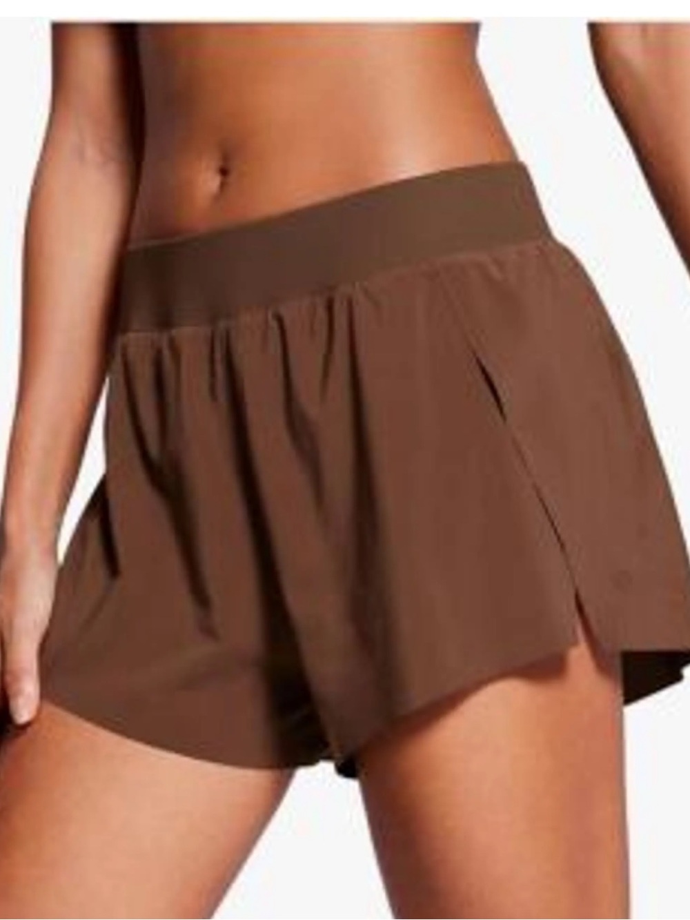 Crz Yoga Feathery-Fit Soft Dolphin Lined Shorts 3''